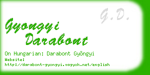 gyongyi darabont business card