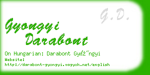 gyongyi darabont business card